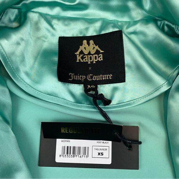 Kappa X Juicy Couture Egira Green Black Athleisure Track Jacket XS NWT - Picture 6 of 9